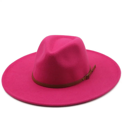 Chapman Felt Fedora Hat – Classic Wide Brim Smart Style Hat