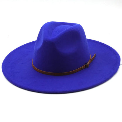 Chapman Felt Fedora Hat – Classic Wide Brim Smart Style Hat