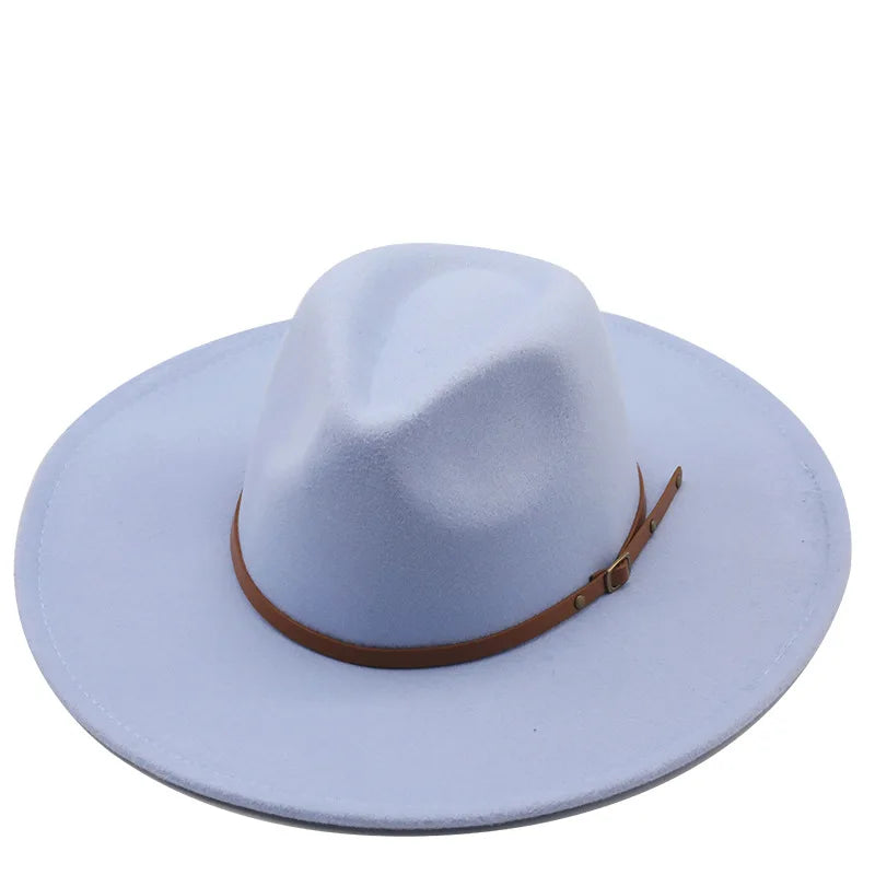 Chapman Felt Fedora Hat – Classic Wide Brim Smart Style Hat