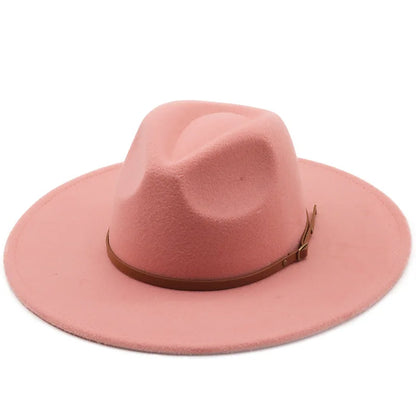 Chapman Felt Fedora Hat – Classic Wide Brim Smart Style Hat