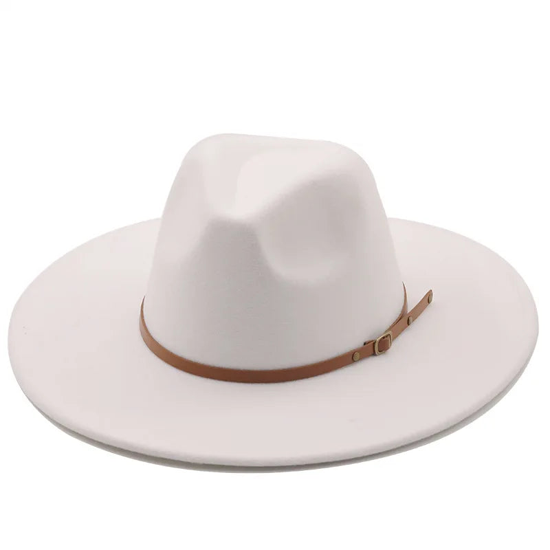 Chapman Felt Fedora Hat – Classic Wide Brim Smart Style Hat