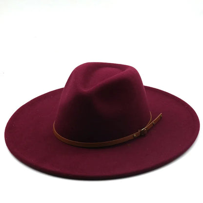 Chapman Felt Fedora Hat – Classic Wide Brim Smart Style Hat