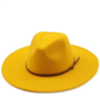 Chapman Felt Fedora Hat – Classic Wide Brim Smart Style Hat