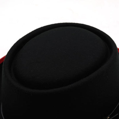 Charleroy Porkpie Hat – Feather Trim Wool Blend Hat