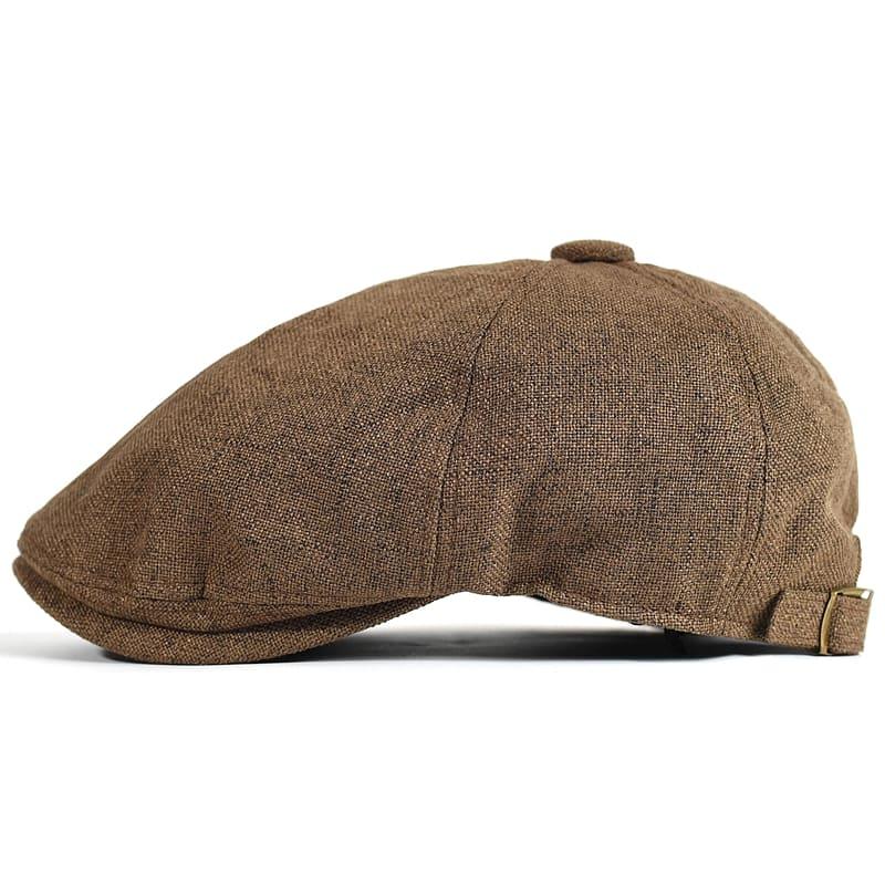 Chelsea Linen Gatsby Cap - Breathable Linen Gatsby Cap For Casual Warm Weather Style