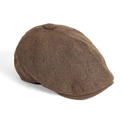 Chelsea Linen Gatsby Cap - Breathable Linen Gatsby Cap For Casual Warm Weather Style