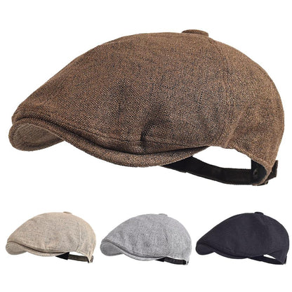Chelsea Linen Gatsby Cap - Breathable Linen Gatsby Cap For Casual Warm Weather Style