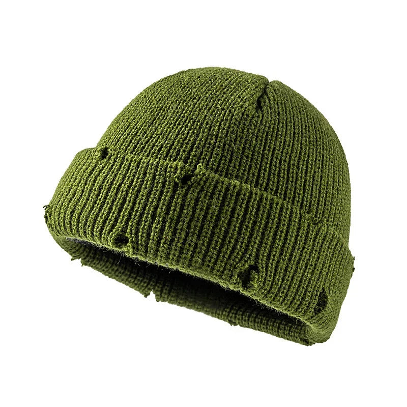 Chelsea Winter Ripped Knitted Beanie - Urban Caps