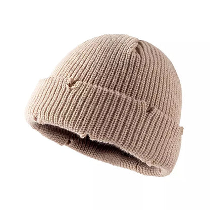 Chelsea Winter Ripped Knitted Beanie - Urban Caps