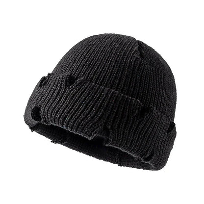 Chelsea Winter Ripped Knitted Beanie - Urban Caps