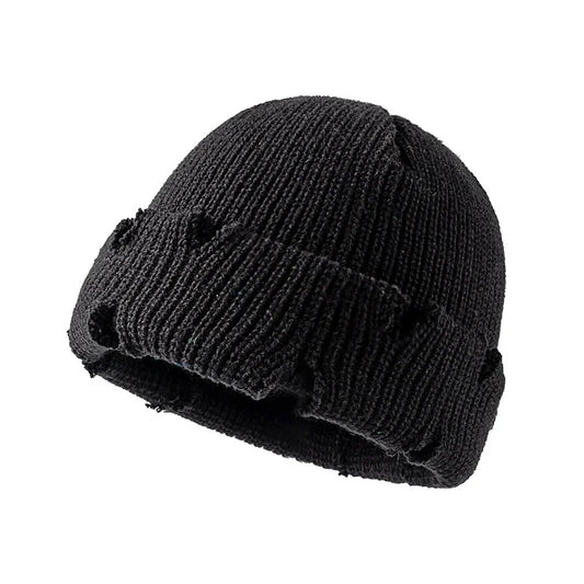 Chelsea Winter Ripped Knitted Beanie - Urban Caps