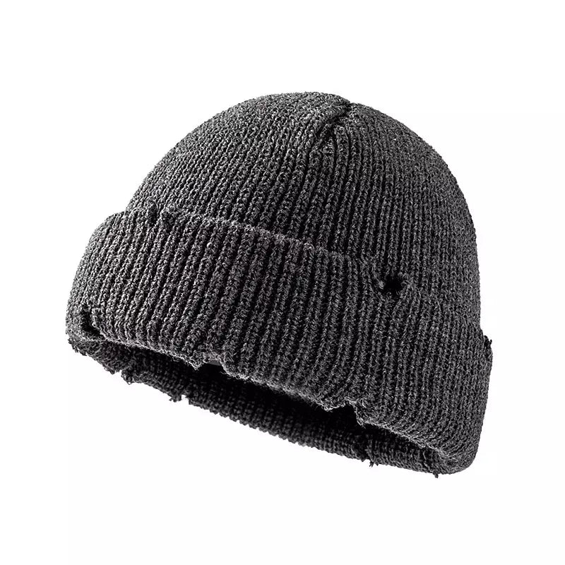 Chelsea Winter Ripped Knitted Beanie - Urban Caps