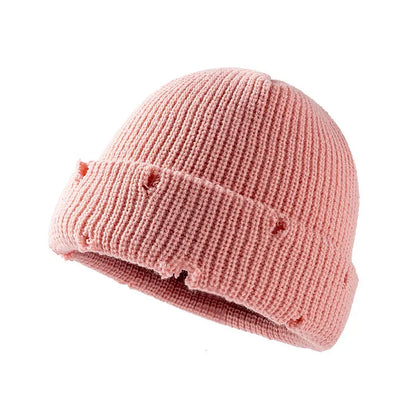 Chelsea Winter Ripped Knitted Beanie - Urban Caps