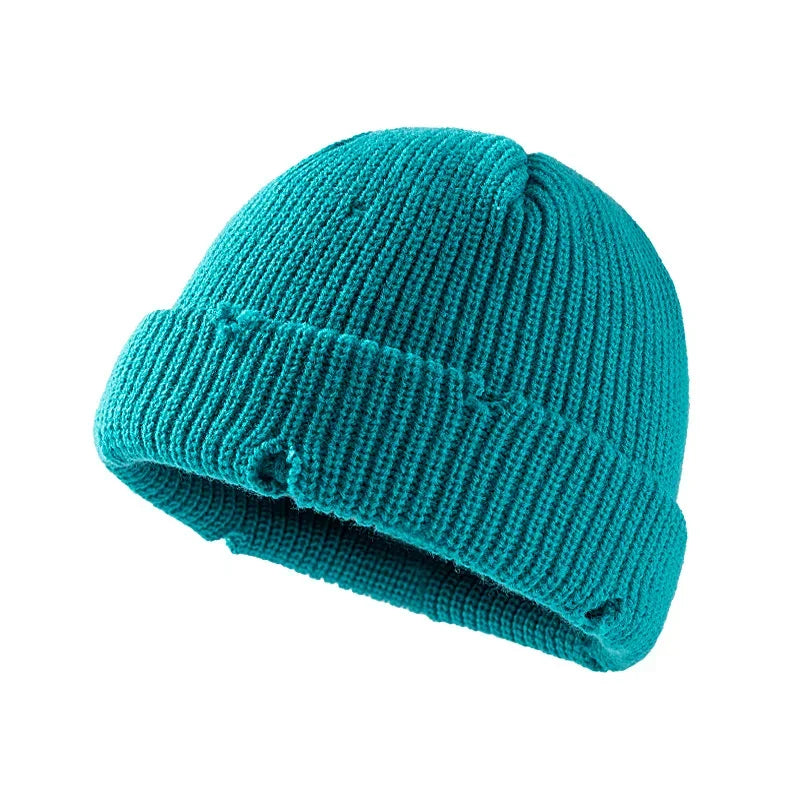 Chelsea Winter Ripped Knitted Beanie - Urban Caps