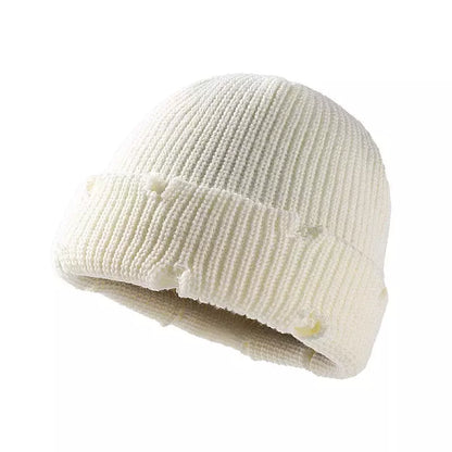 Chelsea Winter Ripped Knitted Beanie - Urban Caps
