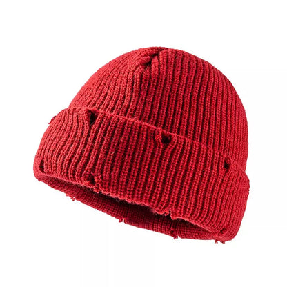 Chelsea Winter Ripped Knitted Beanie - Urban Caps