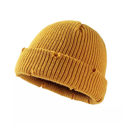 Chelsea Winter Ripped Knitted Beanie - Urban Caps