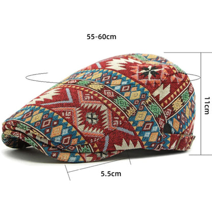 Chepstow Boho Flat Cap - Classic Flat Cap With Bohemian Twist For Versatile Casual Styling