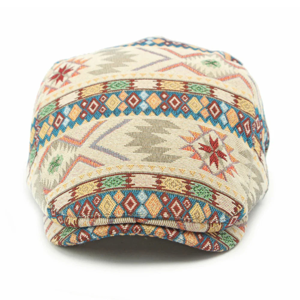 Chepstow Boho Flat Cap - Classic Flat Cap With Bohemian Twist For Versatile Casual Styling