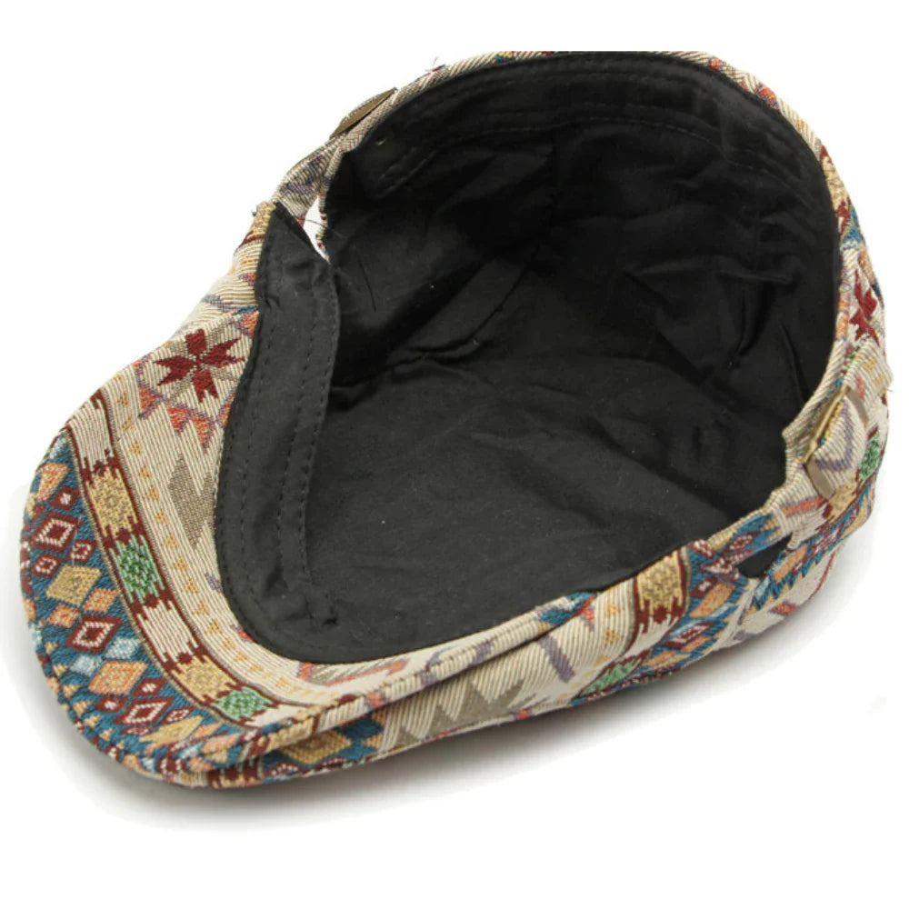 Chepstow Boho Flat Cap - Classic Flat Cap With Bohemian Twist For Versatile Casual Styling