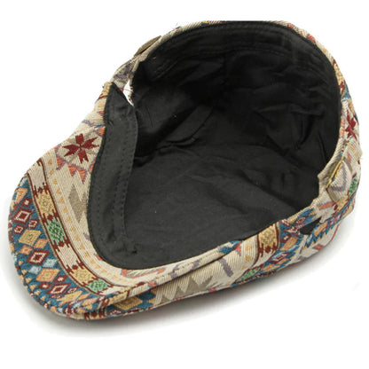 Chepstow Boho Flat Cap - Classic Flat Cap With Bohemian Twist For Versatile Casual Styling