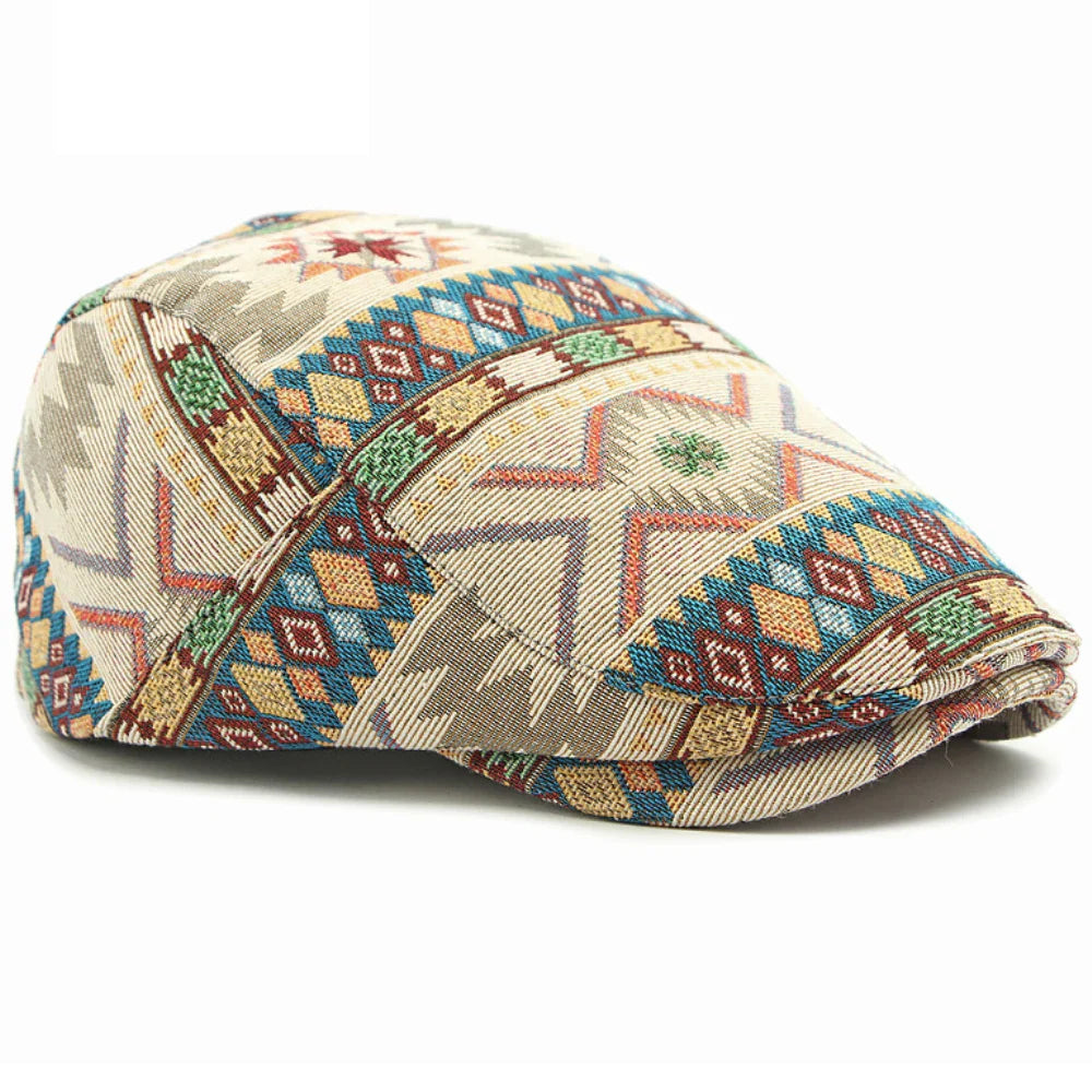 Chepstow Boho Flat Cap - Classic Flat Cap With Bohemian Twist For Versatile Casual Styling