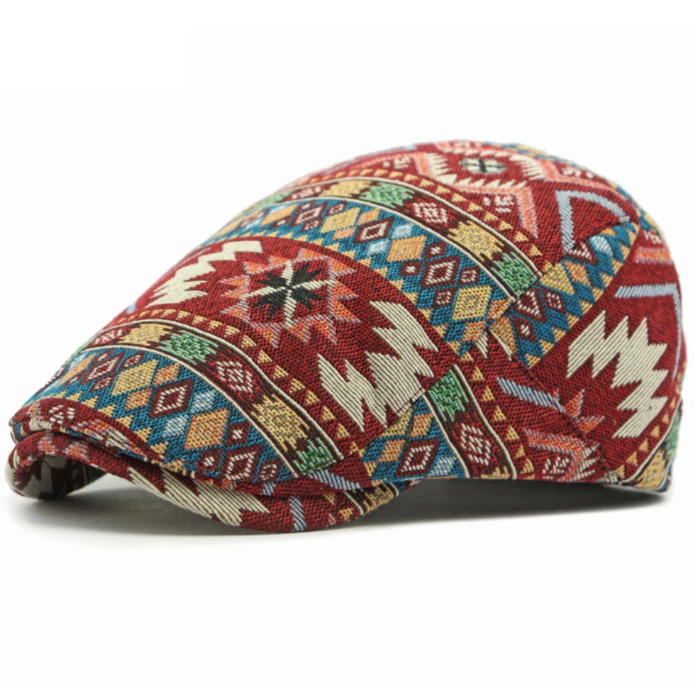 Chepstow Boho Flat Cap - Classic Flat Cap With Bohemian Twist For Versatile Casual Styling