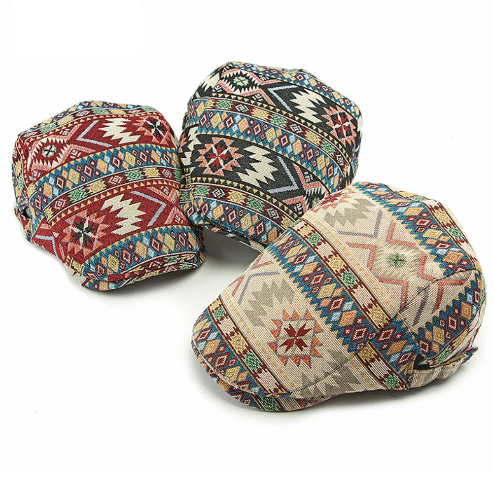 Chepstow Boho Flat Cap - Classic Flat Cap With Bohemian Twist For Versatile Casual Styling
