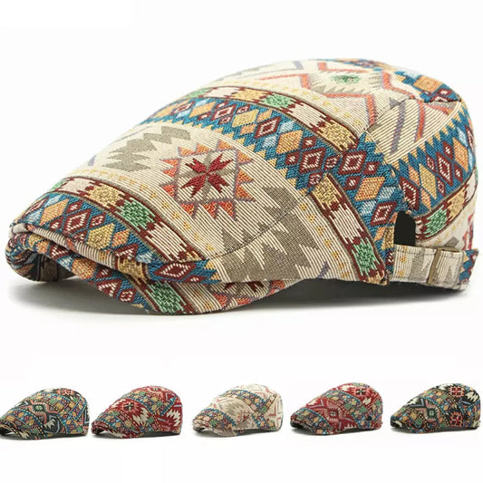 Chepstow Boho Flat Cap - Classic Flat Cap With Bohemian Twist For Versatile Casual Styling