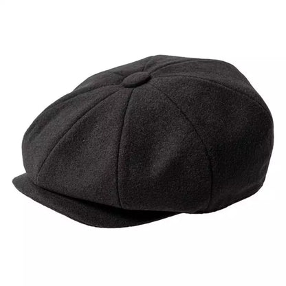 Chester Classic Wool Newsboy Cap – Vintage Winter Gatsby Hat