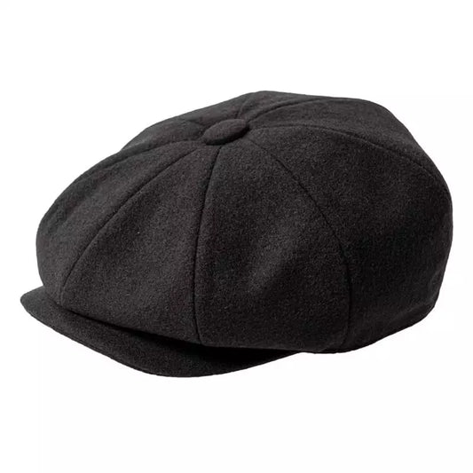 Chester Classic Wool Newsboy Cap – Vintage Winter Gatsby Hat