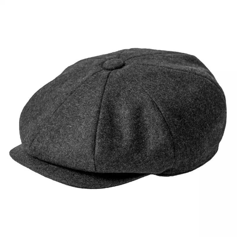 Chester Classic Wool Newsboy Cap – Vintage Winter Gatsby Hat