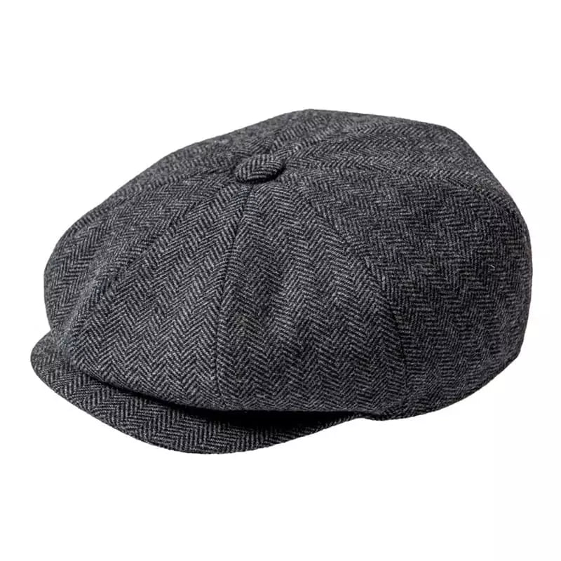 Chester Classic Wool Newsboy Cap – Vintage Winter Gatsby Hat
