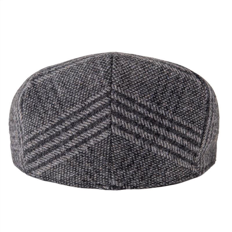Chester Wool Flat Cap – Classic Patterned Warm Hat