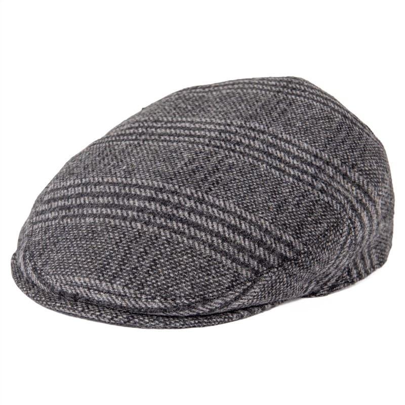 Chester Wool Flat Cap – Classic Patterned Warm Hat