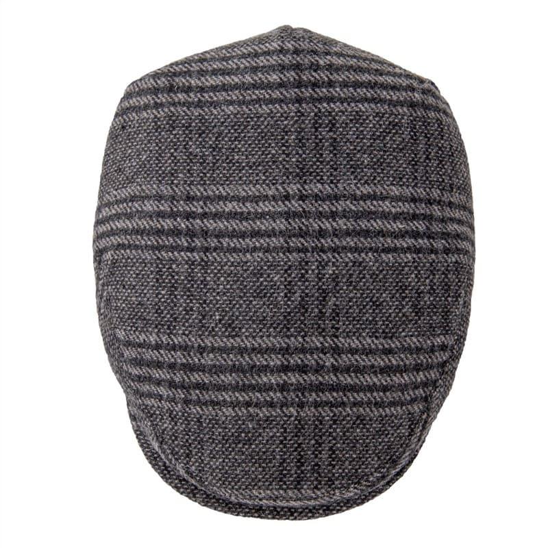 Chester Wool Flat Cap – Classic Patterned Warm Hat