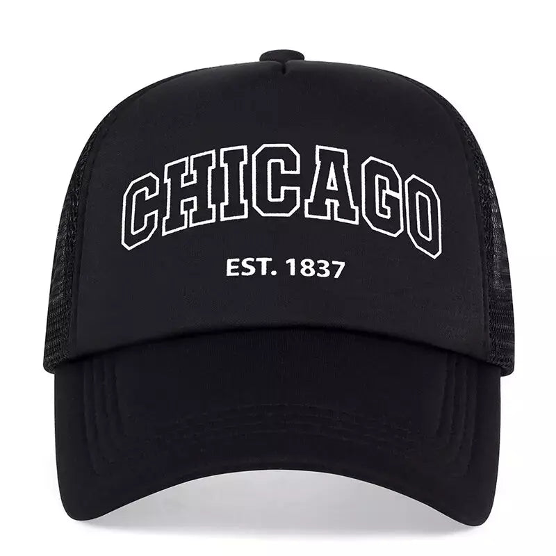 Chicago Classic Trucker Cap - Casual Classic Style For Any Outfit And All Day Comfort