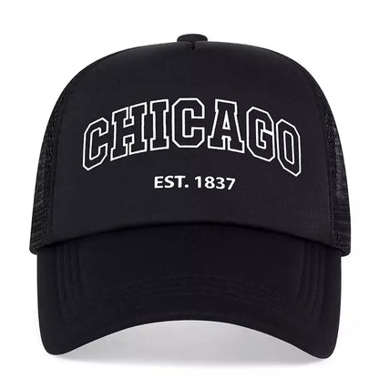 Chicago Classic Trucker Cap - Casual Classic Style For Any Outfit And All Day Comfort