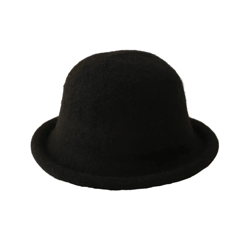 Chirac Wool Bowler Hat Warm Wool Blend Everyday Classic Style Accessory