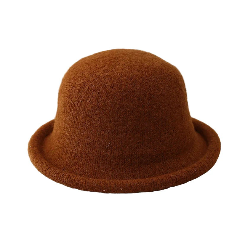 Chirac Wool Bowler Hat Warm Wool Blend Everyday Classic Style Accessory