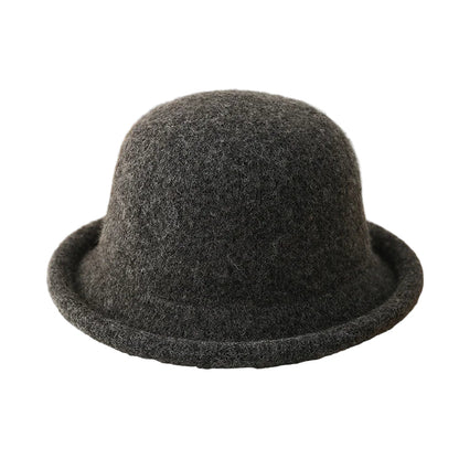 Chirac Wool Bowler Hat Warm Wool Blend Everyday Classic Style Accessory