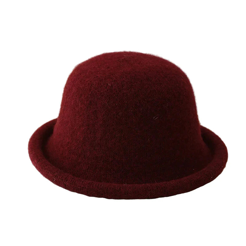 Chirac Wool Bowler Hat Warm Wool Blend Everyday Classic Style Accessory