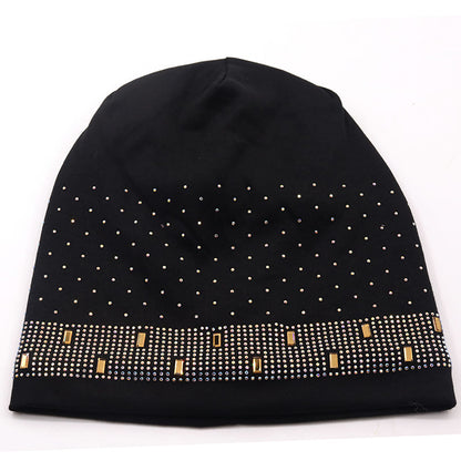 Chloe Rhinestones Cotton Beanie - Urban Caps