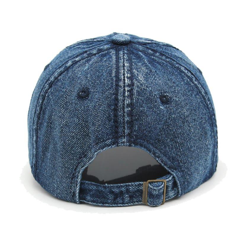Classic Denim Baseball Cap – Washed Cotton Adjustable Everyday Hat