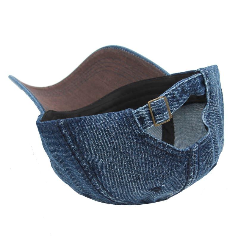 Classic Denim Baseball Cap – Washed Cotton Adjustable Everyday Hat