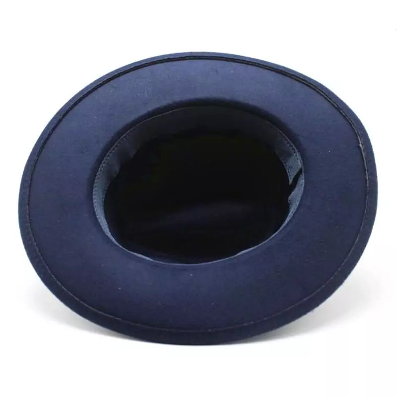 Classic Felt Fedora Hat – Wide Brim Formal Fashion Hat