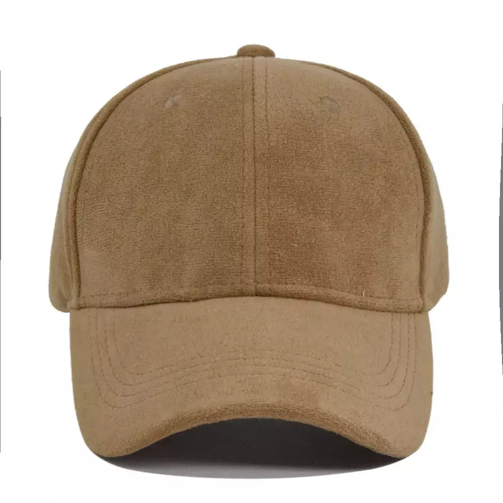 Urban Caps Classic Suede Baseball Cap – Adjustable Vegan Suede Hat