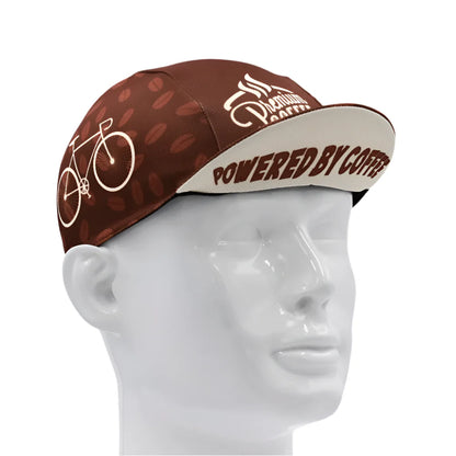 Coffee Ride Series Cycling Cap Lightweight Breathable Knit Coffee Beans Pattern