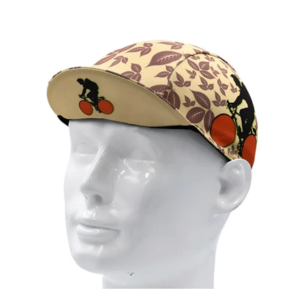 Coffee Ride Series Cycling Cap Lightweight Breathable Knit Coffee Beans Pattern