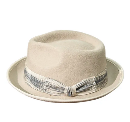 Collins Ribbon Wool Fedora Hat - Timeless Wool Fedora With Ribbon Accent For Style
